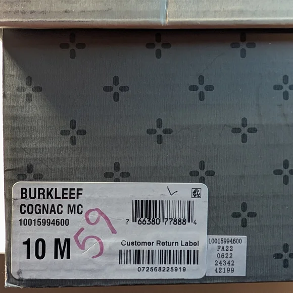 ✨ Burkleef Cognac Ankle Boots – Size 10 (New in Box) ✨ - Picture 7 of 7